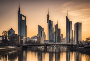 Frankfurt Skyline Artwork